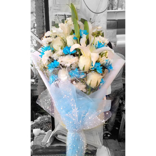 elegant flowers hand bouquet