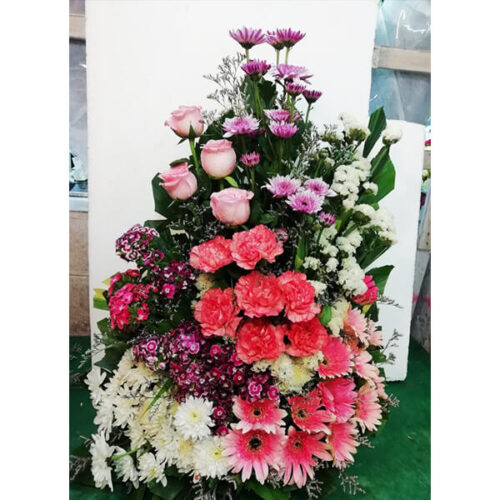 full of colors in one flower basket 1