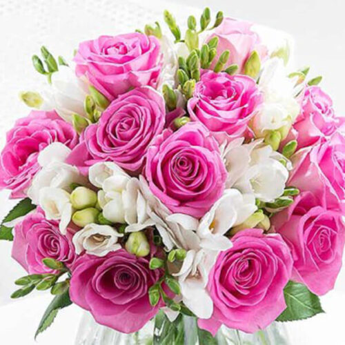 round shaped combinational flower box bouquet