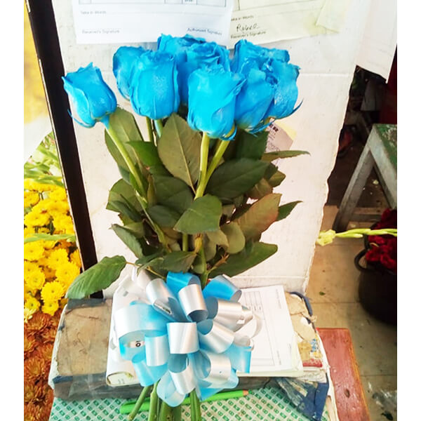sky blue rose classy bouquet sky blue rose classy bouquet