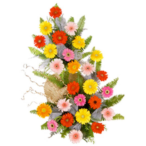 stunning flowers in one flower basket