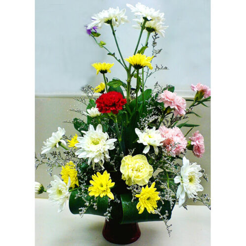 unique but stylish colorful flower top