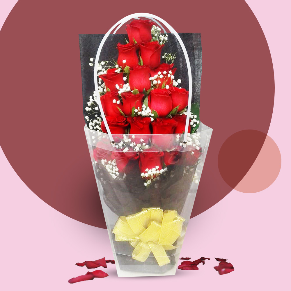 My Valentine Red Rose Bag